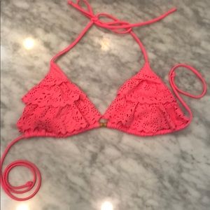 VS pink lace bikini top